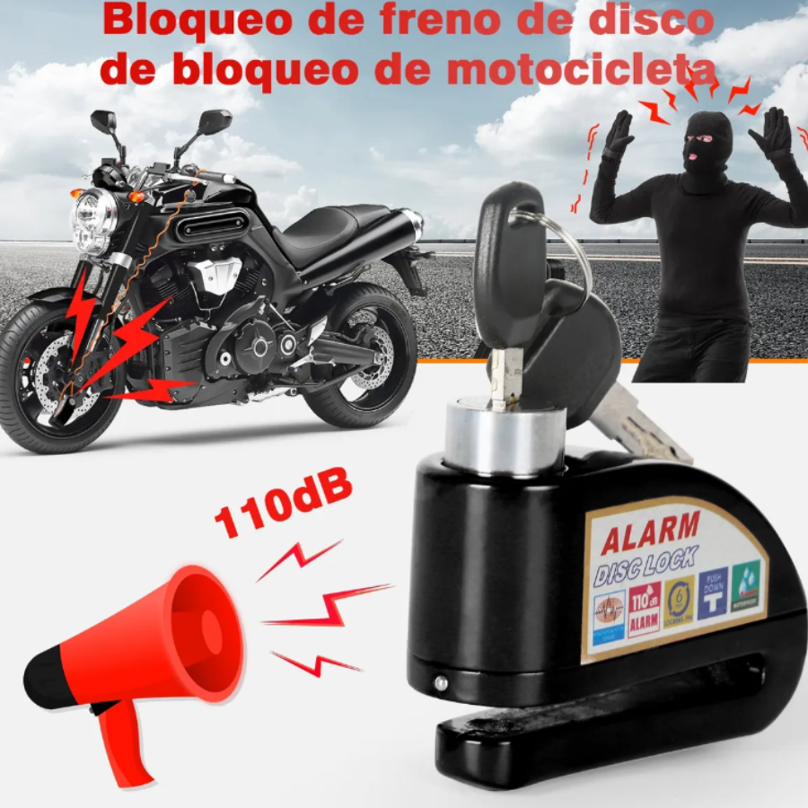 Candado de Alarma para Motocicleta