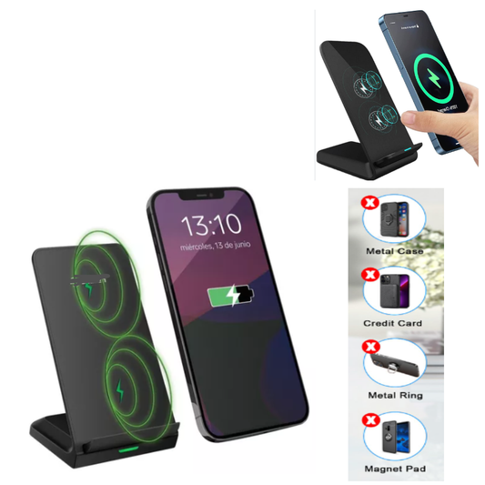 Cargador Inalambrico QI Carga Rapida