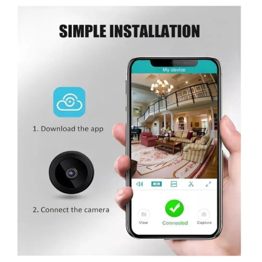 Mini Cámara Ip Wifi Espia 1080p